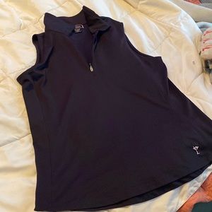 Golftini sleeveless zippered golf top